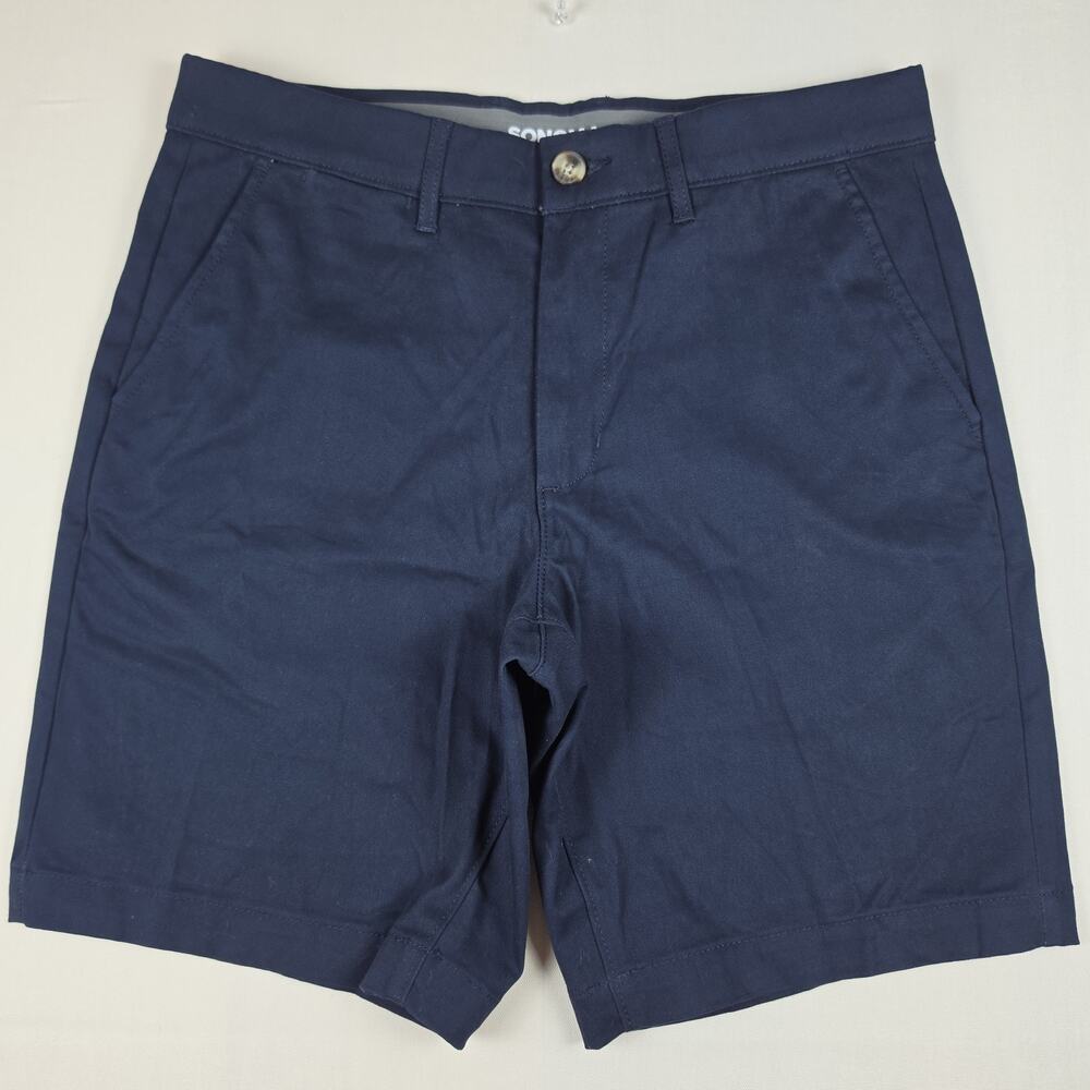 Sonoma Goods For Life Men's Navy Blue Flexwear Chino Shorts Size 33
